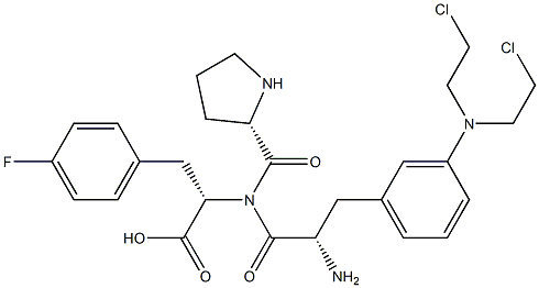 propyl-3-sarcolysin-4-fluorophenylalanine 结构式