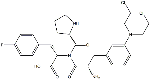 propyl-3-sarcolysin-4-fluorophenylalanine 化学構造式