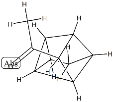 Ethanone, 1-tetracyclo[3.3.0.02,8.03,6]oct-4-yl-, stereoisomer (9CI) 化学構造式