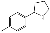 2-(4-碘苯基)吡咯烷 结构式