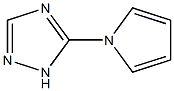 1H-1,2,4-Triazole,3-(1H-pyrrol-1-yl)-(9CI) 化学構造式