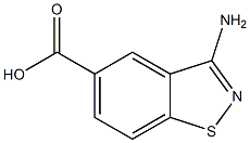 1,2-Benzisothiazole-5-carboxylicacid,3-amino-(9CI) 结构式