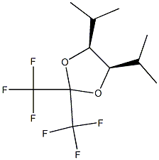 4α,5α-Diisopropyl-2,2-bis(trifluoromethyl)-1,3-dioxolane 结构式