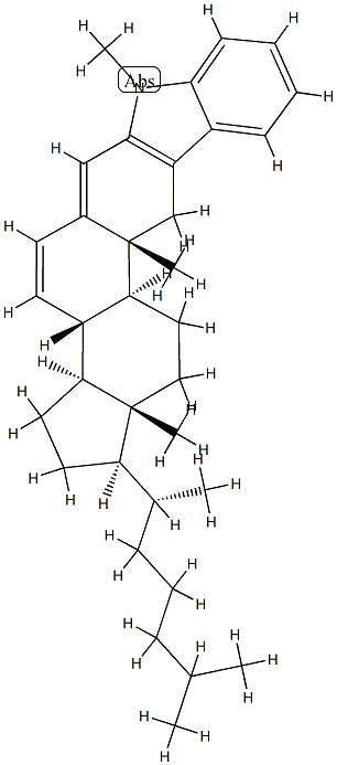 38389-25-2 1'-Methyl-1'H-cholest-2-eno[3,2-b]indole-4,6-diene