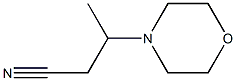 4-Morpholinepropanenitrile,  -bta--methyl- 化学構造式