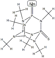 2,4,6,8,9,10-Hexamethyl-2,4,6,8,9,10-hexaaza-1,3,5,7-tetraphosphatricyclo[3.3.1.13,7]decane1,3-disulfide Structure