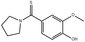 2-methoxy-4-(1-pyrrolidinylcarbothioyl)phenol Structure