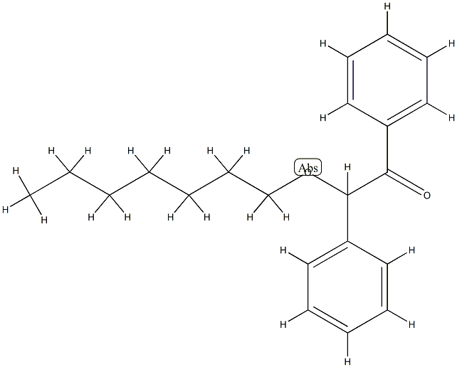 α-Phenyl-α-heptyloxyacetophenone,38482-94-9,结构式