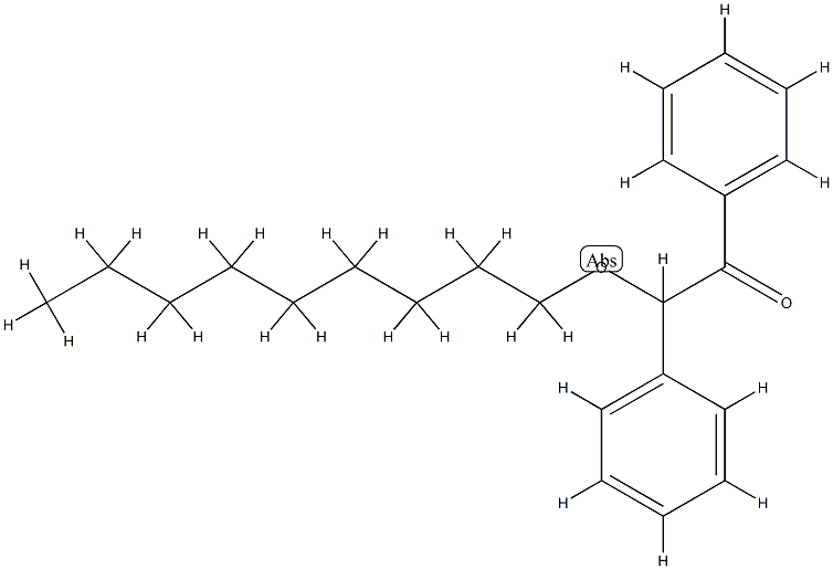 α-Phenyl-α-nonyloxyacetophenone Struktur