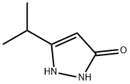 3H-Pyrazol-3-one,1,2-dihydro-5-(1-methylethyl)-(9CI) Structure