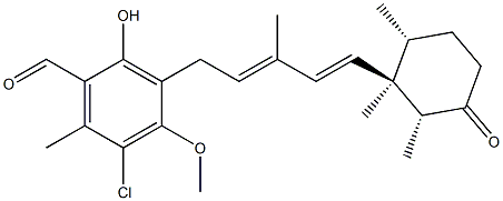 4-O-methylascochlorin Struktur