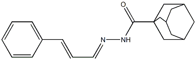 N'-(3-phenyl-2-propenylidene)-1-adamantanecarbohydrazide Structure