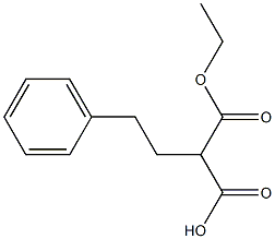 2-(2-ETHOXYCARBONYL)-4-PHENYL BUTANOIC ACID 化学構造式