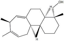 (4R)-2,3,4,4aβ,5,6,8,11,11aβ,11b-デカヒドロ-4,8α,9,11bα-テトラメチル-1H-シクロヘプタ[a]ナフタレン-4-メタノール 化学構造式