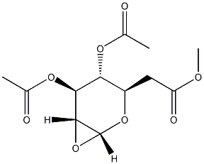 1,2-anhydro-alpha-D-glucopyranose 3,4,6-triacetate Structure