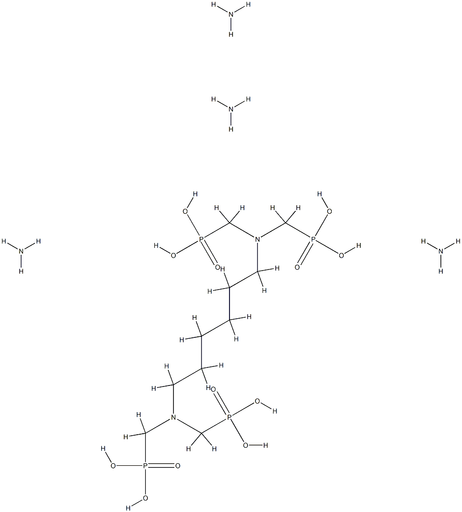 tetraammonium tetrahydrogen [hexane-1,6-diylbis[nitrilobis(methylene)]]tetrakisphosphonate  Struktur