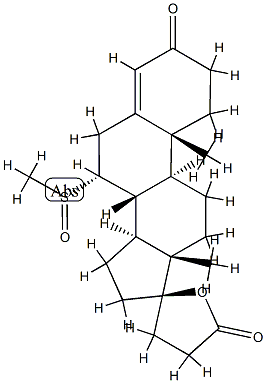 7alpha-(methylthio)spironolactone S-oxide Structure