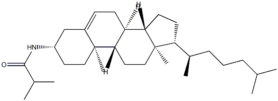 N-(Cholest-5-en-3β-yl)-2-methylpropanamide Struktur