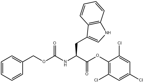 Nα-[(Benzyloxy)carbonyl]-L-tryptophan 2,4,6-trichlorophenyl ester 结构式