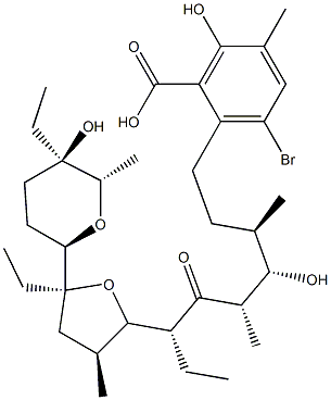 bromolasalocid Struktur