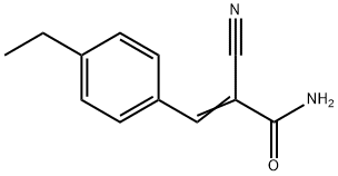 2-Propenamide,2-cyano-3-(4-ethylphenyl)-(9CI) 化学構造式