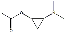 Cyclopropanol, 2-(dimethylamino)-, acetate (ester), (1R,2S)-rel- (9CI) 化学構造式