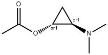 Cyclopropanol, 2-(dimethylamino)-, acetate (ester), (1R,2R)-rel- (9CI) Struktur