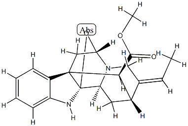 (2α,5α,16S)-2,5-Epoxy-1,2-dihydroakuammilan-17-oic acid methyl ester,38801-86-4,结构式