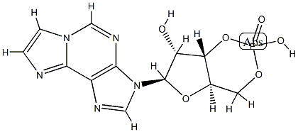 1,N(6)-ethenoadenosine 3',5'-monophosphate Struktur