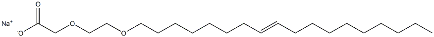 Α-(羧甲基)-Ω-[(Z)-9-十八烯基氧代]聚(氧乙烯)钠盐 结构式