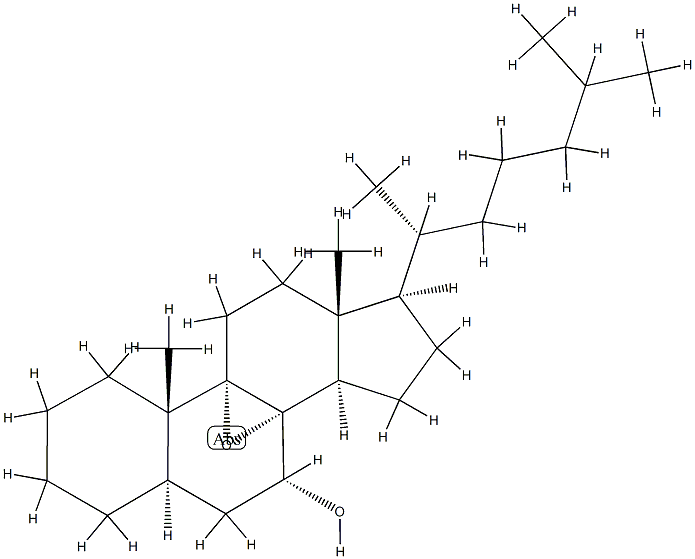 8α,9-Epoxy-5α-cholestan-7α-ol,38819-61-3,结构式