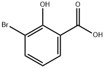 3-ブロモ-2-ヒドロキシ安息香酸 化学構造式