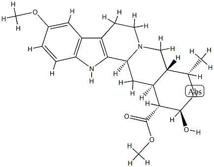 17β-Hydroxy-10-methoxy-19α-methyl-18-oxayohimban-16α-carboxylic acid methyl ester Structure