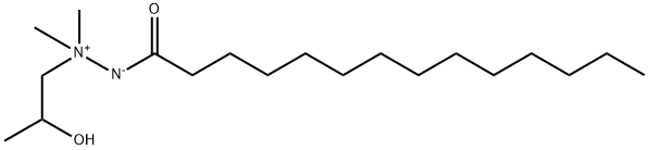 1,1-DIMETHYL-1-(2-HYDROXYPROPYLAMINE)TETRADECANIMIDE 结构式