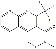 1,8-Naphthyridine-3-carboxamide,N-methoxy-N-methyl-2-(trifluoromethyl)-(9CI),388565-51-3,结构式