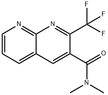 1,8-Naphthyridine-3-carboxamide,N,N-dimethyl-2-(trifluoromethyl)-(9CI) Structure