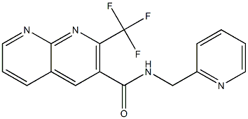 1,8-Naphthyridine-3-carboxamide,N-(2-pyridinylmethyl)-2-(trifluoromethyl)-(9CI) Structure