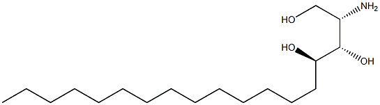4-hydroxysphinganine (SaccharoMyces Cerevisiae) 化学構造式