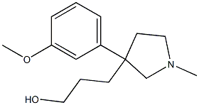 3-(3-Methoxyphenyl)-1-methyl-3-pyrrolidine-1-propanol Struktur