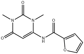 2-Furancarboxamide,N-(1,2,3,6-tetrahydro-1,3-dimethyl-2,6-dioxo-4- 结构式