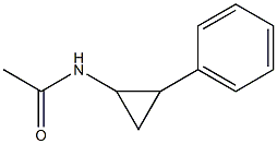 N-(2-フェニルシクロプロピル)アセトアミド 化学構造式