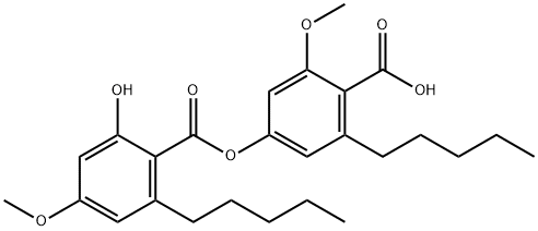 2'-O-甲基配列地衣酸 结构式