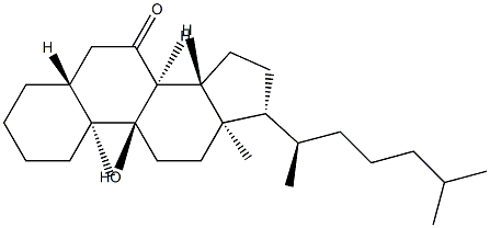 9-Hydroxy-5α-cholestan-7-one Structure