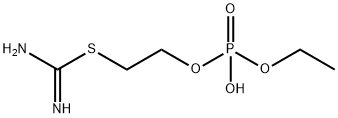 Phosphoric acid hydrogen ethyl 2-[amino(imino)methylthio]ethyl ester Struktur