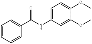 N-(3,4-ジメトキシフェニル)ベンズアミド 化学構造式