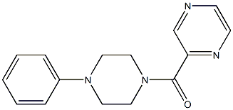 1-phenyl-4-(2-pyrazinylcarbonyl)piperazine Structure