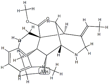 2α,5-Epoxy-1,2-dihydro-16-(hydroxymethyl)-1-methyl-4,5-secoakuammilan-17-oic acid methyl ester|