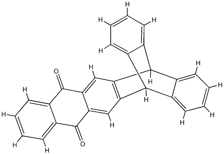 5,14-ジヒドロ-5,14-[1,2]ベンゼノペンタセン-7,12-ジオン 化学構造式