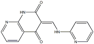1,8-Naphthyridin-2(1H)-one,4-hydroxy-3-[(2-pyridinylimino)methyl]-(9CI) Structure