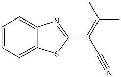2-Benzothiazoleacetonitrile,alpha-(1-methylethylidene)-(9CI) Structure